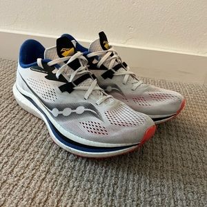 Saucony endorphin pro 2 white with blue accent